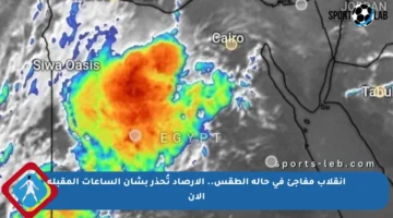 انقلاب مفاجئ في حالة الطقس.. الأرصاد تُحذر بشأن الساعات المقبلة الآن